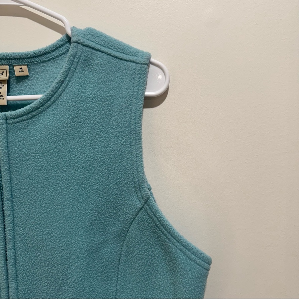 Vintage L.L. Bean Zip Front Fleece‎ Vest Women’s Medium - Picture 3 of 6